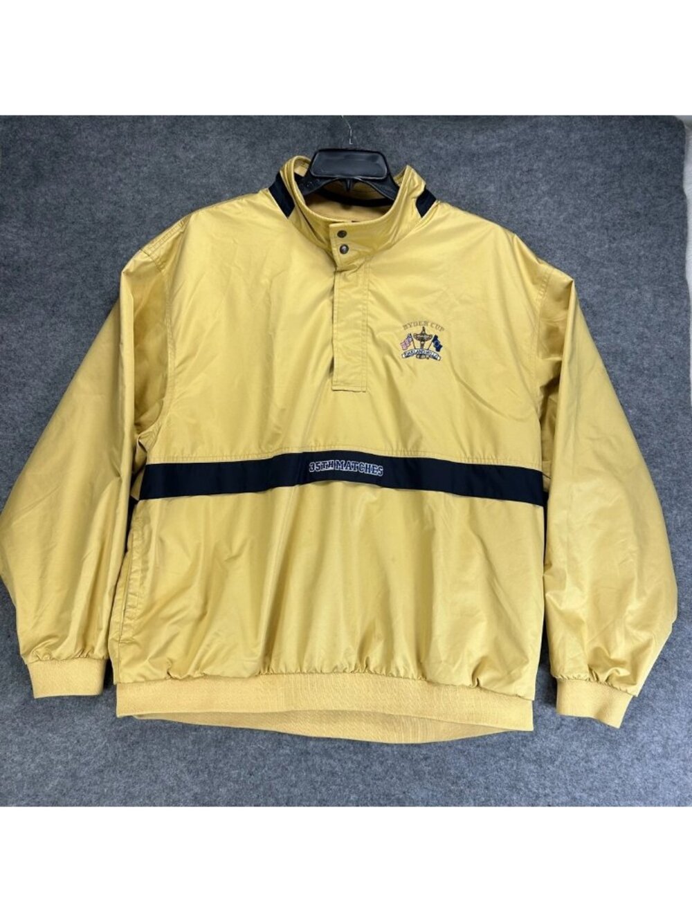 Ahead Windbreaker Jacket Mens XL‎ Yellow Oakland Hills 35th Ryder Cup “Read”